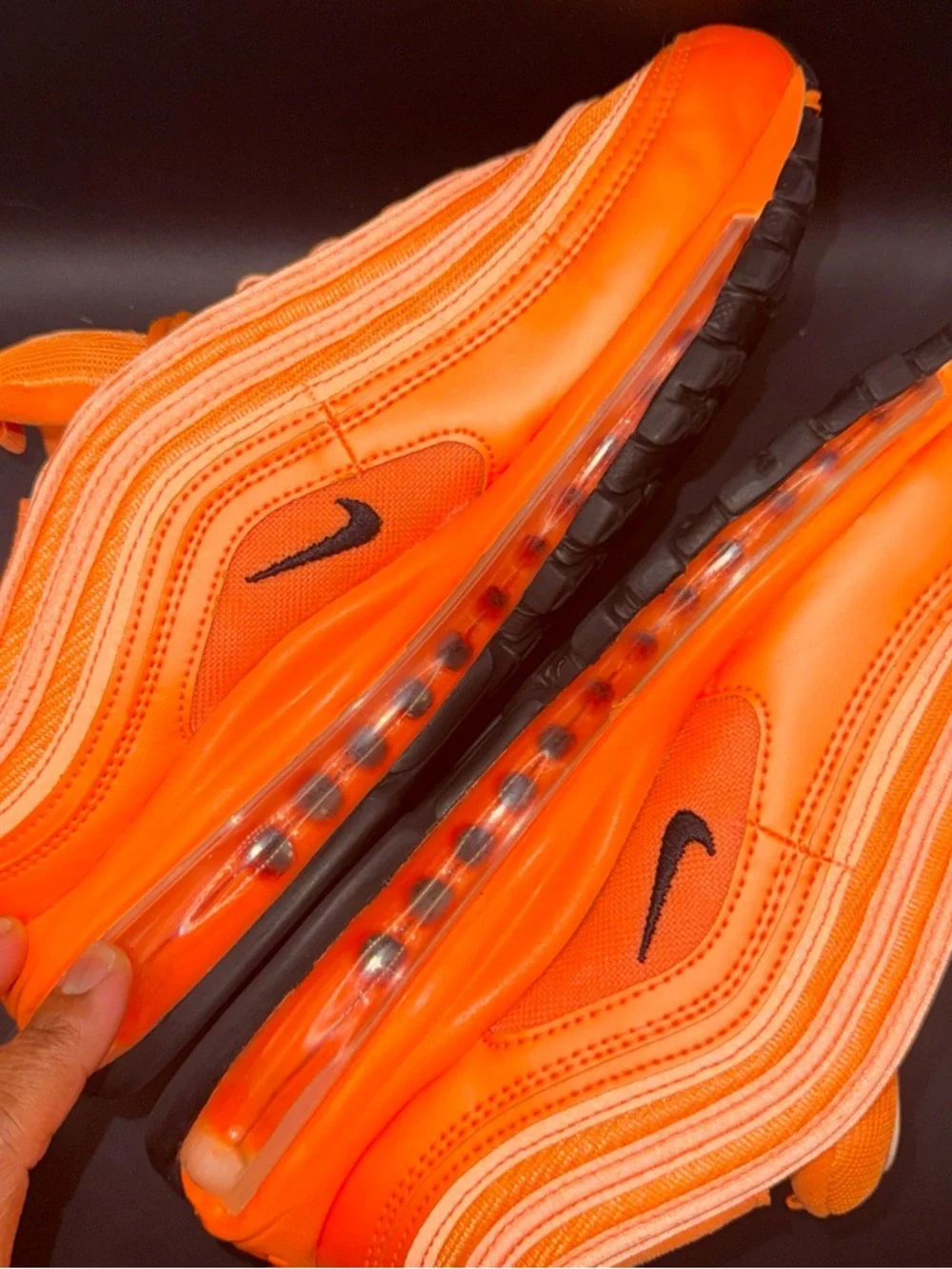 Size 9 - Nike Air Max 97 Atomic Orange Wmns, DM8338-800, Clean, No Box, Good - Picture 7 of 10